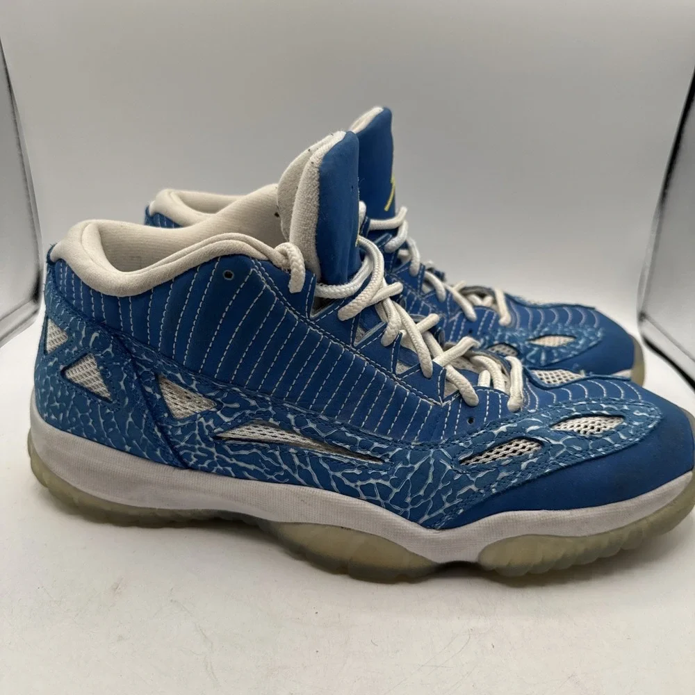 Nike Air Jordan 11 Retro Low Argon Blue Zest‎ White Yellow 306008-471 Size 12